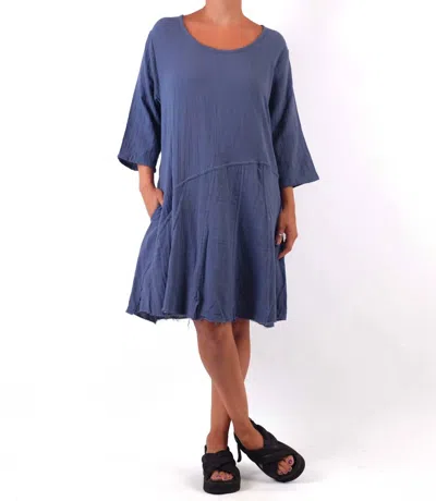 Tulip Clothing Kyrie Dress In Steel Blue