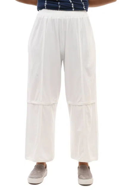 Tulip Clothing Laila Lounge Pant In Cream Cotton In White