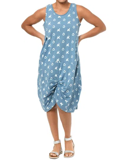 Tulip Clothing Laurel Dress In Spa Blue Xo In Multi