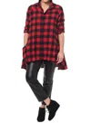 Tulip Clothing Layla Button Down Shirt In Buffalo Flannel In Multi