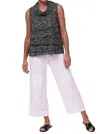 Tulip Clothing Leilani Cowl Tank Top In Black Dots In Multi
