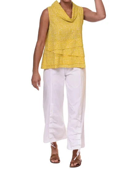 Tulip Clothing Leilani Top In Goldfish Dots In Yellow