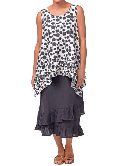Tulip Clothing Lily Tank In Banyan In Black
