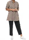 Tulip Clothing Logan Button Down Shirt In Apricot Gypsy In Multi