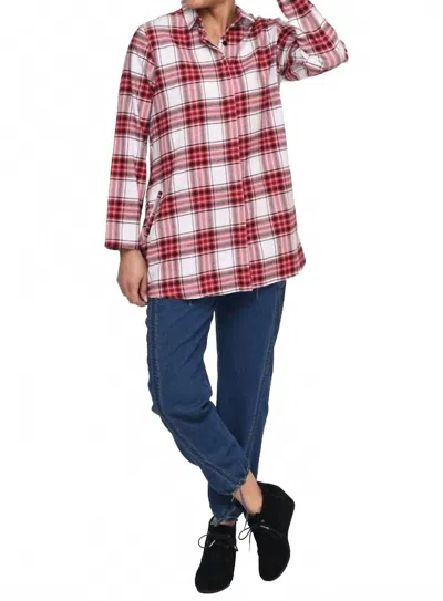 Tulip Clothing Logan Button Down Shirt In Perth Flannel In Multi