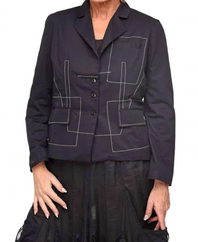 Tulip Clothing Lottie Jacket In Black Twill