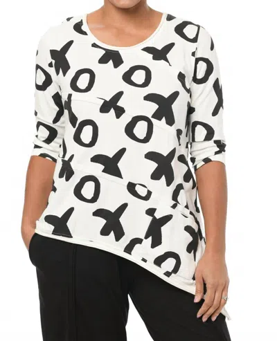 Tulip Clothing Madelyn Tunic In Ivory Xo In White