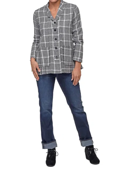 Tulip Clothing Maren Jacket In Cambridge Boucle In Gray
