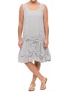 Tulip Clothing Matilda Tunic Dress In Murphy Seersucker Stripe