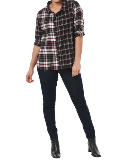 Tulip Clothing Mckay Top In Multi Flannel