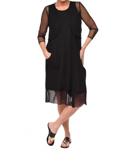 Tulip Clothing Mesh Shrug In Black