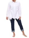 Tulip Clothing Mia Button Down Top In White In White