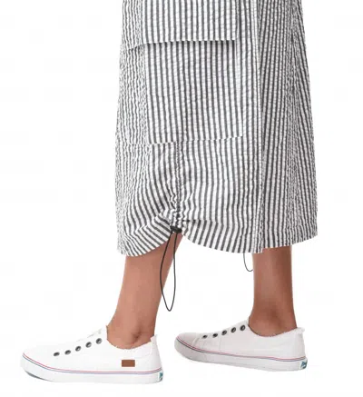 Tulip Clothing Murphy Stripe Skirt In Grey And White Stripes In Gray