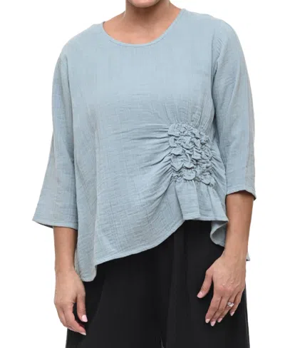 Tulip Clothing Olga Top In Abyss In Black