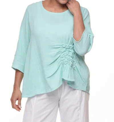 Tulip Clothing Olga Top In Aqua