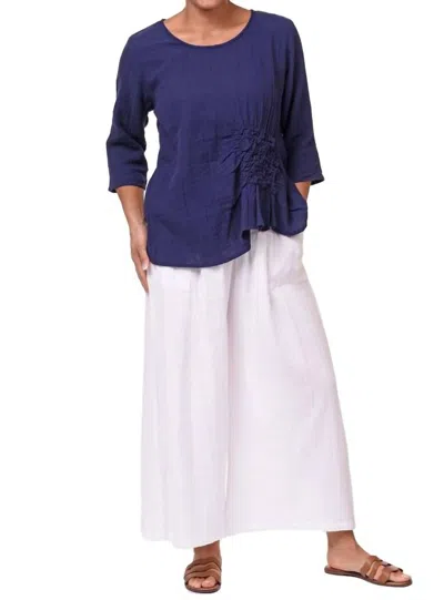 Tulip Clothing Olga Top In Navy In Blue
