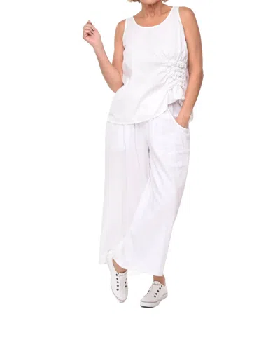 Tulip Clothing Ophelia Pullover Top In White