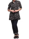 Tulip Clothing Perry Button Down Shirt In Black Pineapple In Black