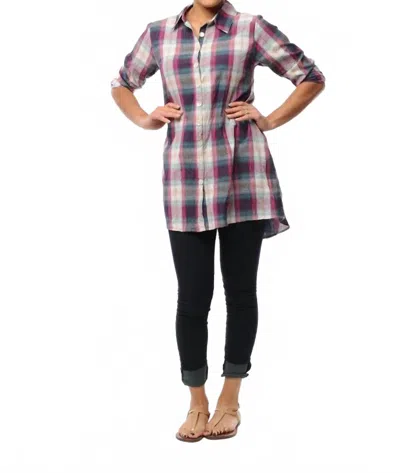 Tulip Clothing Petulia Button Down Shirt In Duncan Plaid In Black