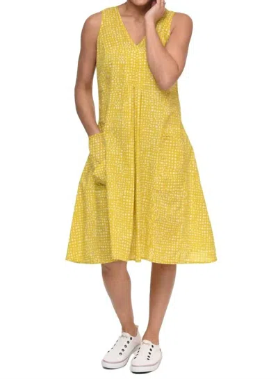 Tulip Clothing Poppie Dress In Goldfish Dot In Yellow