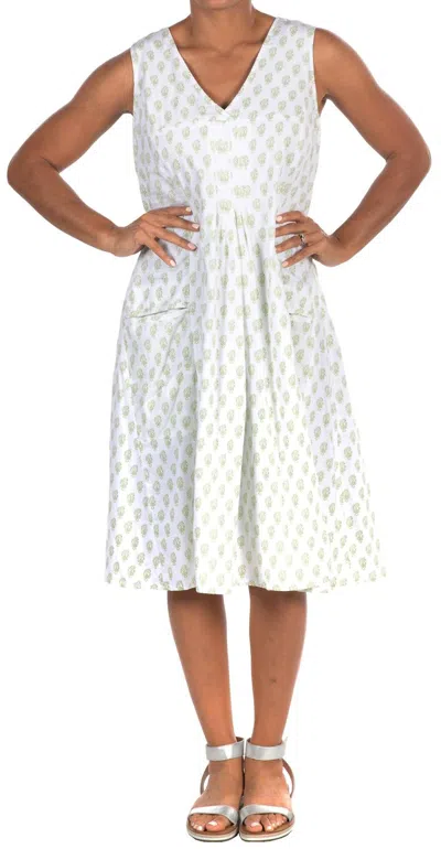 Tulip Clothing Poppie Dress In Green Eternity In Multi