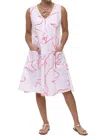 Tulip Clothing Poppie Dress In Hibiscus Ribbon