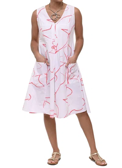 Tulip Clothing Poppie Dress In Hibiscus Ribbon In Multi