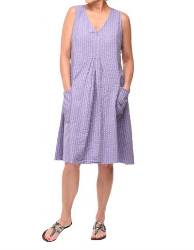 Tulip Clothing Poppie Dress In Sully Stripe In Purple