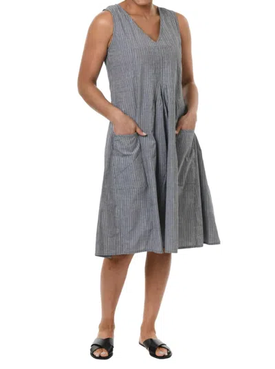 Tulip Clothing Poppie Dress In Vanderbilt In Gray