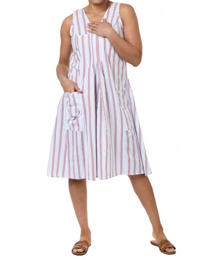 Tulip Clothing Poppie Dress In Whitman In White