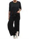 Tulip Clothing Portia Pant In Black In Black