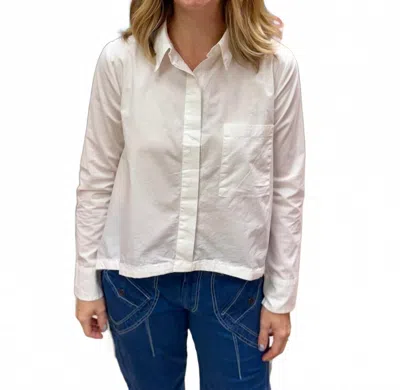 Tulip Clothing Sardinia Tie Side Top Blouse In White