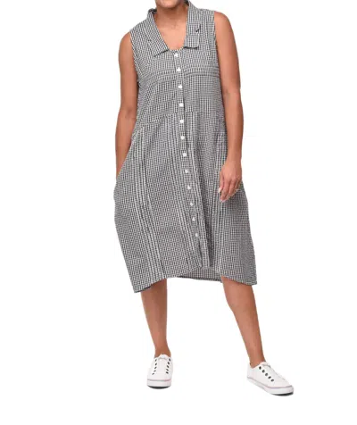 Tulip Clothing Sicily Dress In Little Indy Check In Blue