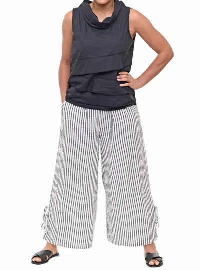 Tulip Clothing Terrace Pant In Murphy Seersucker Stripe In Blue