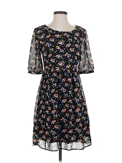 Pre-owned Tulle Casual Dress In Black