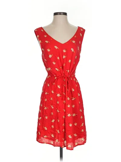 Pre-owned Tulle Casual Dress In Red