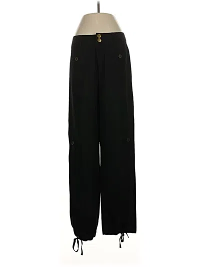 Pre-owned Tulle Casual Pants In Black