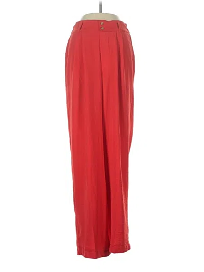 Pre-owned Tulle Casual Pants In Red