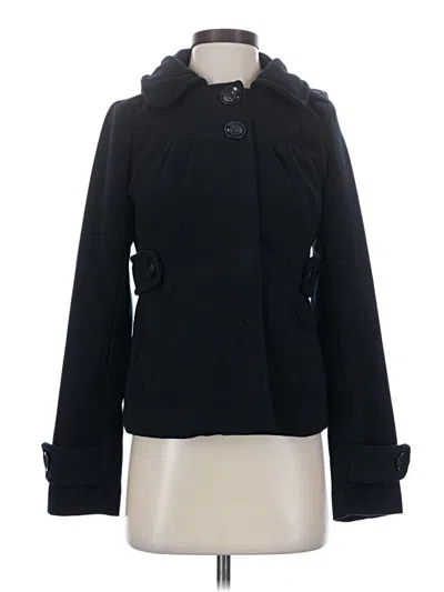 Pre-owned Tulle Coat In Black