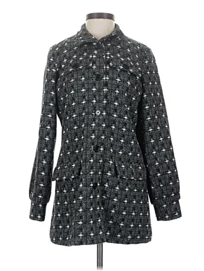 Pre-owned Tulle Coat In Gray