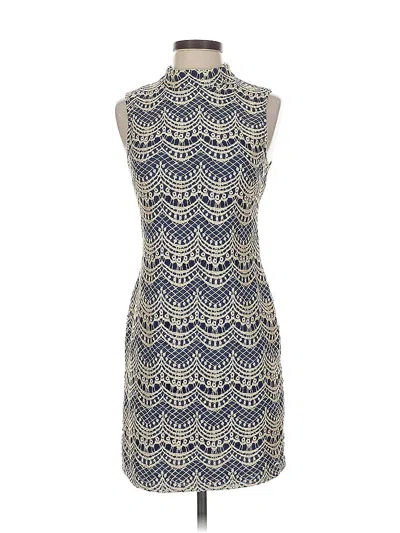 Pre-owned Tulle Cocktail Dress In Blue