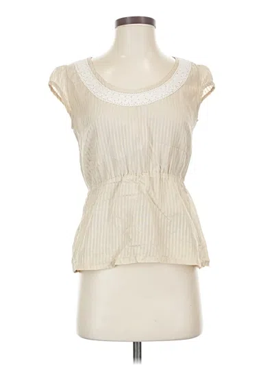 Pre-owned Tulle Sleeveless Blouse In Ivory