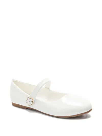 Tulleen Kids' Amara Flower Ballet Flats In White