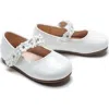 Tulleen Kids'  Amelia Floral Band Flats In White
