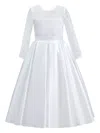 Tulleen Arcadia Satin Pleated Dres In White