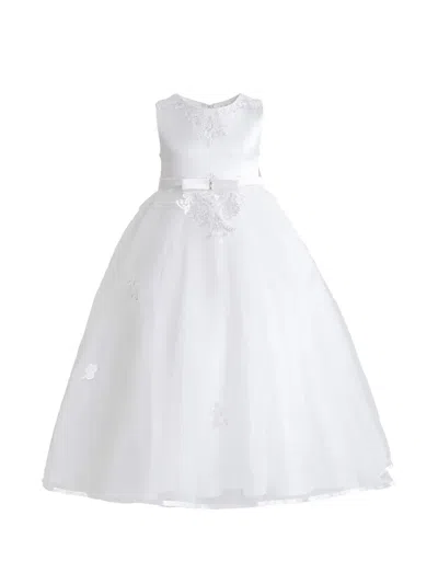 Tulleen Kids' Azalina Tulle Dress In White