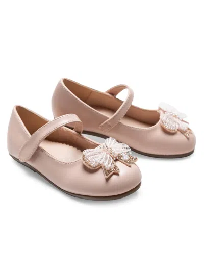 Tulleen Baby Girl's Charlotte Ribbon Flats In Neutral