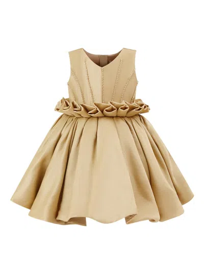 Tulleen Baby Girl's Luminara Dress In Brown