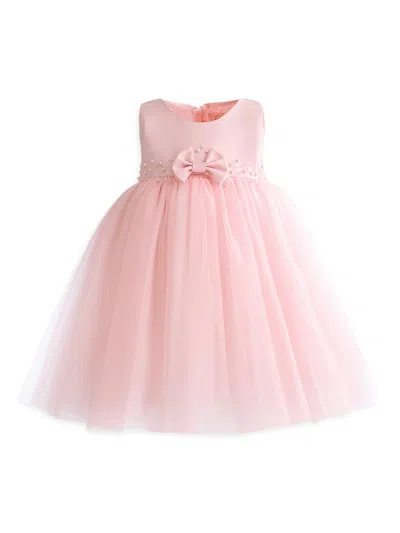 Tulleen Babies' Bow-detail Gown In Pink
