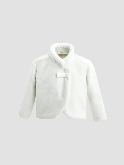 TULLEEN BABY GIRL'S PLUSH ASYMMETRICAL COAT